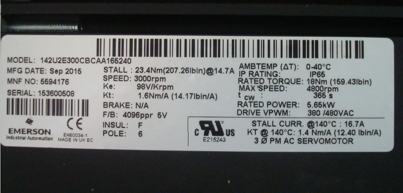 142U2E300CACAA165240  伺服電機(jī)貨期