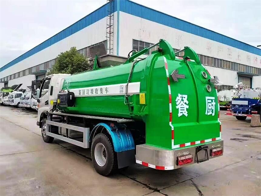 餐廚垃圾車種類圖片價格，多種噸位餐廚垃圾無泄漏轉(zhuǎn)運車