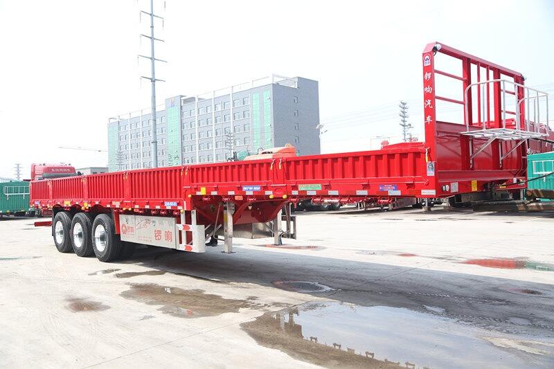 鑼響新國(guó)標(biāo)半掛車 欄板式運(yùn)輸半掛車