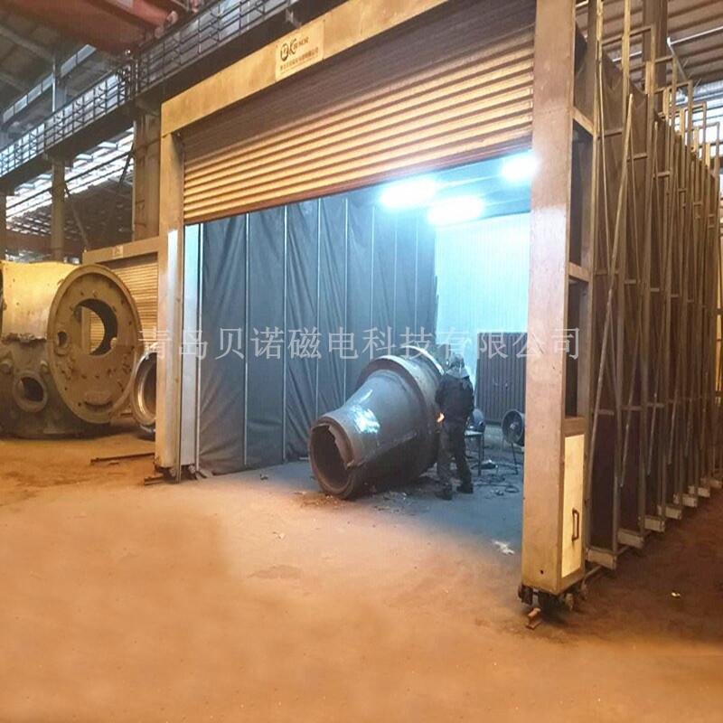 移動式伸縮打磨房大型鑄件打磨噴漆伸縮除塵房