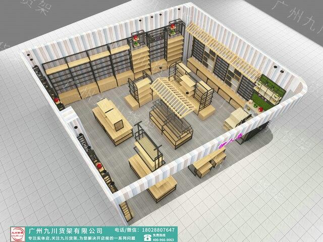 中國快時(shí)尚百貨品牌伶俐貨架飾品店貨架