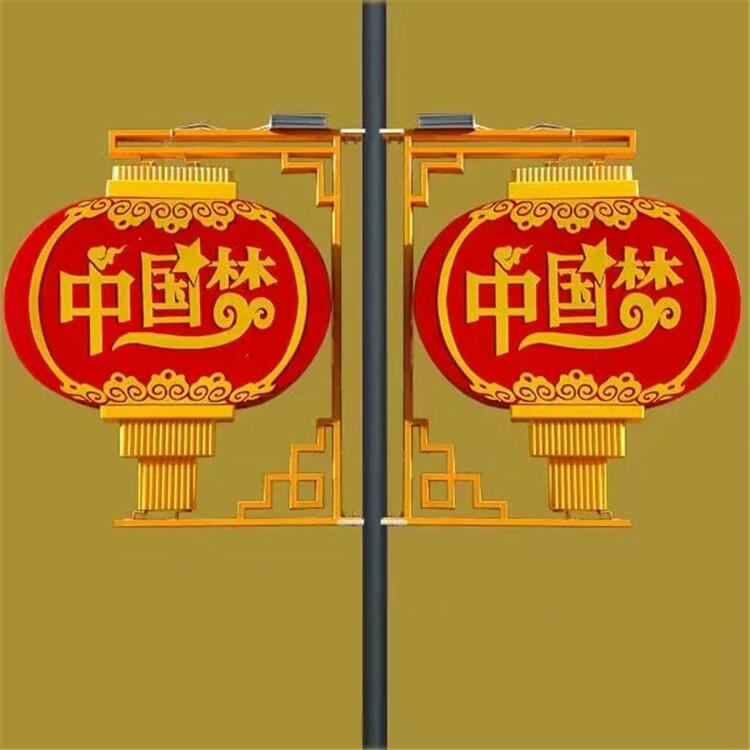 科技之星燈桿  LED燈籠造型燈   亞克力中國結(jié)