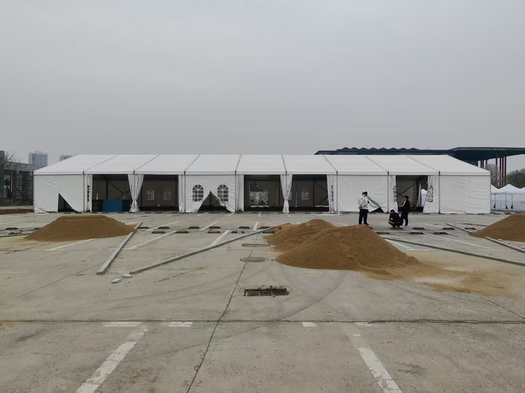 大型白色活動歐式篷房，戶外活動臨時展廳篷子搭建出租