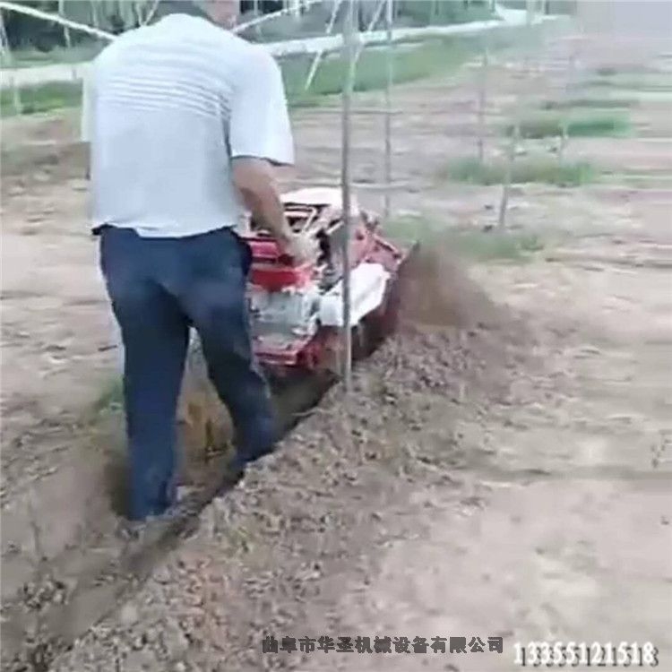 大棚作業(yè)開溝機(jī) 深淺調(diào)節(jié)開溝機(jī)自走式生姜播種機(jī)開溝機(jī)