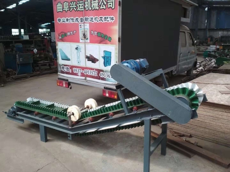 防滑式飼料鋸末裝車傳送機多用途 專用防滑輸送機