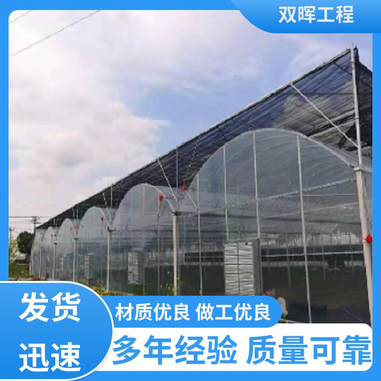 雙暉工程簡易連棟大棚廠家發(fā)貨智能程度高利用空間大